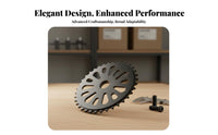 Cycle Chainring Lightweight Design Bike Crankset Plate Dragon Tail Chainwheel Electroplated Surface Single Speed Sprocket