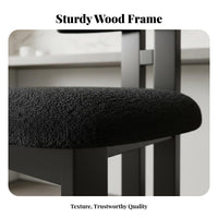 Minimalist Design Low-Back Upholstered Chair Versatile Household Furniture Comfortable Indoor Seating Long-Lasting for Homeowners, Families, Renters, Dining Room, Restaurant