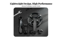 Cycling Bike Steel Ankset Lightweight Design Hollow Integrated Steel Ankset Hollow Steel Ank Limb Set Efficient Power