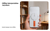 AI Voice Interpreter Instant Interpretation Portable Language Interpreter Simultaneous Interpretation Mobile Accessory for Journeyers, Travel