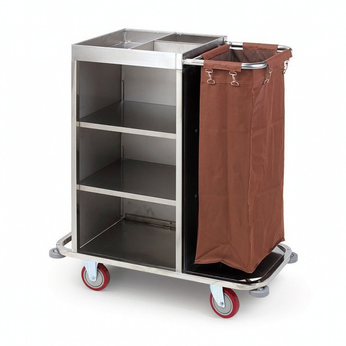 Hotel Cleaning Cart Commercial Utility Cart with Bag Heavy Duty for Housekeepers
