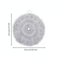 Chainmail Scrubber Rust Resistant Stainless Steel Scrubber Long-Lasting