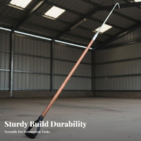 Long Reach Fire Hook Sturdy Emergency Drag Hook Sturdy Construction Carbon Fiber Pike Pole for Firefighters, Parking Garages, Warehouses, Substations