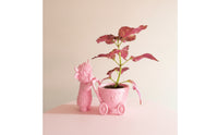 Highland Cow Planter Adorable Highland Cow Flower Pot Planter with Cart Cute Flowerpot Animal-Shaped for Gardeners, Windowsill