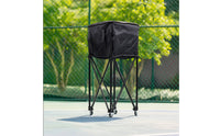 Folding Ball Storage Cart Collapsible Ball Hopper with Wheels Foldable Pickleball Cart Heavy Duty for Coaches