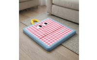 Rectangular Cooling Mat Stitched Cat Cooling Mat Checkered Pet Sleeping Pad