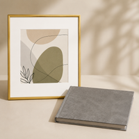 Matte Black Photo Frame Set Resin Gallery Wall Picture Display for Home