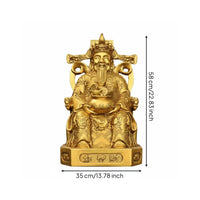 Wealth God Statue Lucky Charm for Altar, Grand Opening, Housewarming