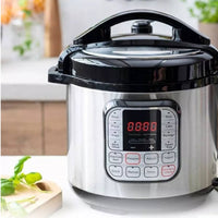 6 L Electric Pressure Cooker Digital Pressure Cooker with Inner Pot Single-Touch Appliance 1000 W for Home Cooks, Families, Kitchen, Countertop