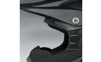 Dirt Bike Helmet with Visor Matte Black Motocross Helmet Safe Aerodynamic for Riders, Downhill Mountain Biking, Karting