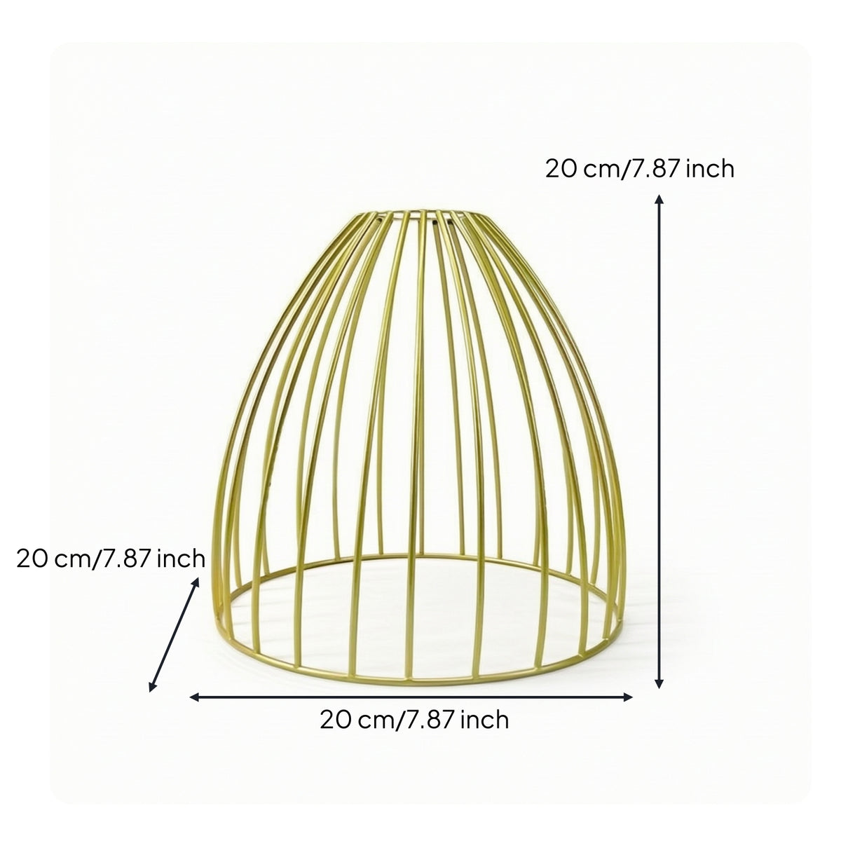 Lamp Shade Frame with Wire Cage Industrial Birdcage Lamp Shade Birdcage Lampshade Retro Hardware Vintage for DIYers, Cafe