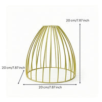 Lamp Shade Frame with Wire Cage Industrial Birdcage Lamp Shade Birdcage Lampshade Retro Hardware Vintage for DIYers, Cafe