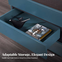 Minimalist Design Nightstand with Drawers Modern design aesthetic 2-Drawer End Table Italian Inspired Bedside Cabinet Nordic visual appeal for Apartment Dwellers, property owners, Students, Guest Room, Small areas, College Dorm, Entryway