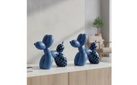 Balloon Dog Figurine Modern Balloon Dog Sculpture Creative for Art Lovers, Living Room, Bookshelf, Office