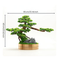 Indoor Fake Conifer Bonsai Tabletop Artificial Bonsai Tree Decorative Artificial Conifer Ornament Minimalist for Hotel