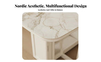 Space-Saving transformable Dining Console Sintered Stthree-in-one Top Household Furniture Multi-Functional Storage Cabinet scuffResistant for Apartment Dwellers, Homeowners, Interior Designers, Small Apartments, Kitchen, Living Room