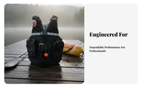 Water Emergency Flotation Vest Sturdy Ripstop Nylon Rapid Water Emergency PFD Kayaking Flotation Vest Front Zip Entry Flotation