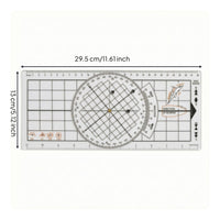 Clear Nautical Chart Plotting Instrument Flat Marine Chart Drafting Tool Sturdy Navigation Ruler Long-Lasting for Students