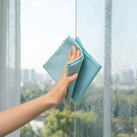 Fish Scale Microfibre Cloth, Highly Absorbent Cleaning Cloths for Glass and Mirrors, Reusable Microfiber Blend