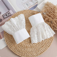 Lace Sleeve Cuffs Flared Lace Wrist Cuffs Delicate Apparel for Women