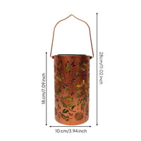 Floral Cutout Lantern Outdoor Floral Lantern Hollow for Patio