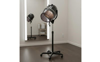 Temperature Control Salon Hood Dryer Rolling Base Hooded Hair Dryer Adjustable Height Beauty Equipment