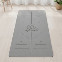 Exercise Mat Mat with Alignment Lines Textured Exercise Mat Mat Non-Slip for Home Workouts, Stretching