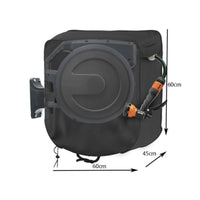 Wall Mount Hose Reel Cover 420D Fabric Retractable Garden Hose Reel Cover Waterproof for Yard, Outdoor