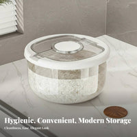 Large Capacity Rice Storage Container Moisture-Proof Rice Dispenser with Measuring Cup Food-Safe