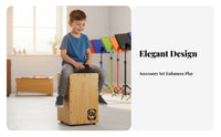 Trip Percussion Box Portable Wooden Percussion Instrument Small Size Percussion Instrument for Beginners, Music Lovers