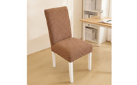 Stretch Chair Cover Leaf Pattern Jacquard Chair Cover Slipcover with Elastic Bottom Full-Coverage for Dining Room, Home Refresh
