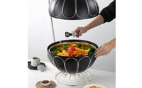 Stainless Steel Chafing Dish Domed Round Chafing Dish Rust-Resistant Food Warmer with Lid for Catering Events