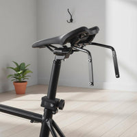 Rear Bike Bag Anti-Sway Bracket Aluminum Alloy Anti-Sway Saddle Bag Rack Waterproof Saddle Rail Bottle Cage Mount for Long-Distance Cyclists