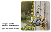 Decorative Scroll Wrought Iron Planter Bracket Arched Frame Plant Hanger