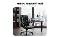 Authentic Leather managerial Highspine Armchair Adjustable Height Ergonomic Rolling Chair 360-Degree rotating Office Furniture Padded Armrests for managerials, Managers, distant Workers, Study Room, Workstation