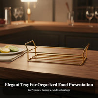 Multi-Section Serving Platter Multifunctional Divided Serving Platter Easy to Clean Divided Appetizer Tray for Parties, Entertaining, Living Room