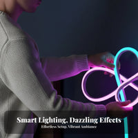 5 Meters Smart Luminous Light Strip Music Sync Universal Serial Bus Powered Light Strip Safe to Contact Timer Function