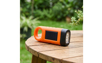Rechargeable Hand Crank Solar Flashlight Portable Flashlight with Power Bank Compact Torch Led for Hikers, Campers, Emergencies, Camping, Car Kits