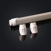 Garage Lighting Connector for T8 Oval Tube Light, Secure Fit LED Garage Lighting Holder with PC V0 Material, Easy Assembly Snap-in, 65A Rated