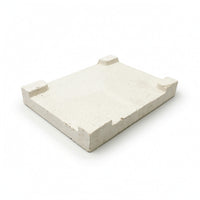 Refractory Soldering Plate Heat-Resistant Soldering Plate with Positioning Tabs Board High Temperature Work Surface Fireproof
