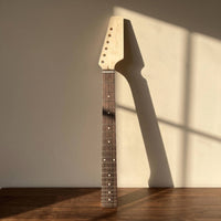 Straight Electric Guitar Neck with Rosewood Fingerboard Replacement Maple Guitar Neck Compatible for Luthiers
