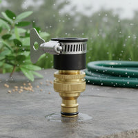 Brass Quick Connect Adapter Leak-Leak-Resistant Connection Universal Tap Connector Resistant Car Wash Hose Adapter for Gardening, Outdoor