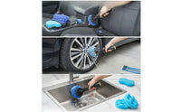 25 Pieces Brush Set with Wash Mitts Long-Handled Car Detailing Brushes