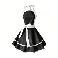Waterproof Apron TPU Material Princess Apron Easy to Clean Covering Garment for Women