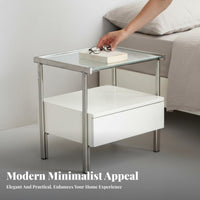 Modernist Design Cylindrical Bedside Table Modern Minimalist Nightstand designer visual design Side Cabinet Space-Saving for Apartment Dwellers, residents, Adults, Bedroom, Small compact areas, Living Room, Home Office