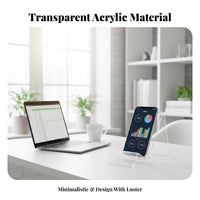 Angled Pha Rest Transparent Design Display Holder Universal Compatibility