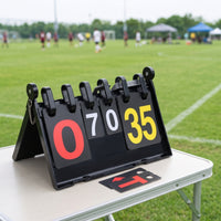 Portable Scoreboard with Easel Stand Tabletop for Referees, Coaches