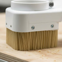 Quick Release Brush Seal Dust Hood Double Duct CNC Router Dust Cover Wear Resistant Nylon CNC Vacuum Brush Multi-Process for Woodworkers, Wood Cutting, Engraving, Workshop