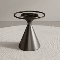 Carbon Steel Pedestal Table Base Crossed Support Supports Dining Table Base Silver-Toned Finish Furniture Hardware 73 Cm Tall