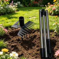11-Tine Rake Head Wear-Resistant Heavy Duty Cultivator Head Bend-Resistant Soil Loosening Rake Attachment for Farmers, Gardeners, Farm, Garden, Yard